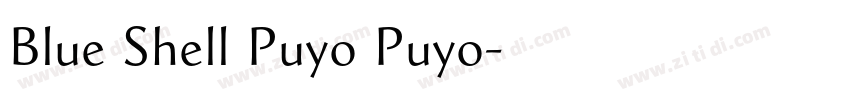Blue Shell Puyo Puyo字体转换